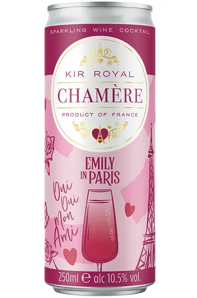 Cocktail Aromatizat Pe Baza De Vin Kir Royale Chamere 10.5% Alc. 0.25l