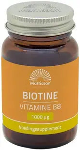Biotine, 1000 µg, 60 tablete, Mattisson Healthstyle
