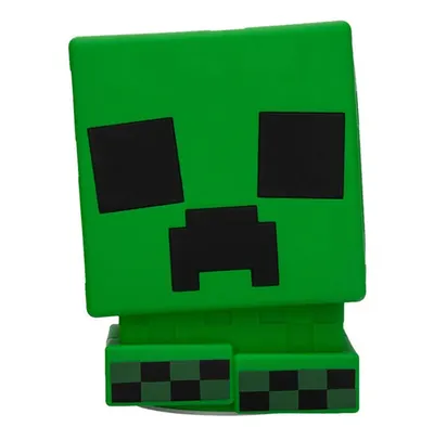 Lampa de veghe ajustabila USB Squishy Glo Creeper Minecraft Paladone 15 cm