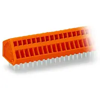 PCB terminal block; 0.5 mm²; Pin spacing 2.54 mm; 9-pole; CAGE CLAMP®; 0,50 mm²; orange