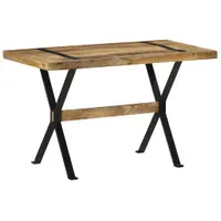 Gossi masa de bucatarie, 120 x 60 x 76 cm, lemn de mango nefinisat
