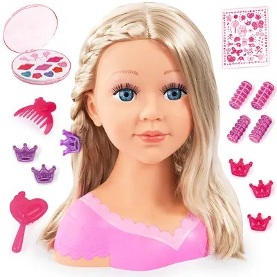 Model pentru coafuri si machiaj Bayer - Charlene, 27 cm, cu accesorii
