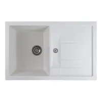 Chiuveta de bucătărie Elefant Premium Troya 7850 , Alb 776x496 mm