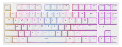 Tastatură mecanică Genesis - Thor 404 TKL, Kailh box maro, RGB, alb
