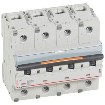 Disjunctor DX³-4P-400V~-100A-25kA-curba B - 6M