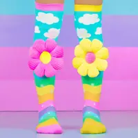 Șosete lungi colorate Madmia Flower Power pentru fete 6-99 ani