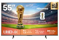 Televizor smart Hisense - 55A6Q, 55'', DLED, UHD 4K AI, HDR10+, DTS Virtual 2x10W, negru