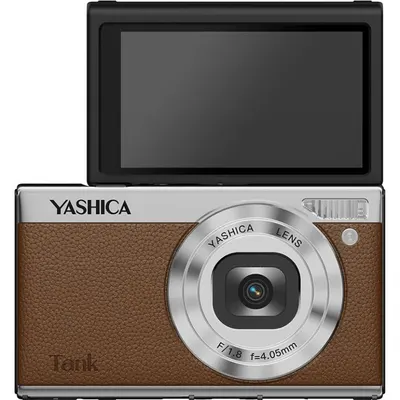 Aparat foto compact Yashica - Tank, 12MP, maro