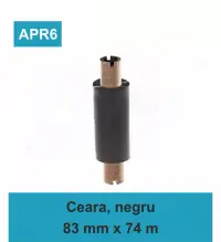 Ribon ARMOR Inkanto APR6, ceara si rasina (waxresin), negru, 83mmx74M, OUT