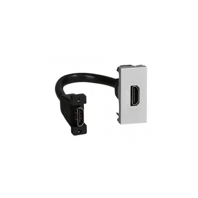 HDMI priza Mosaic - preterminated - 1 module - alu