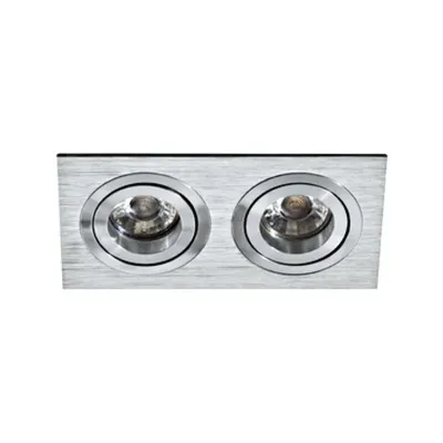 Terni Pro square / 2-fach 50W aluminium brushed IP20