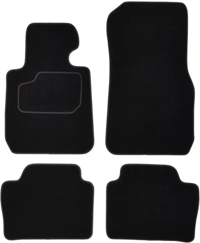 Covorase auto (set, velur, 4 bucati, culoare negru) BMW Seria 3 (F30, F80) intre 2011-2018