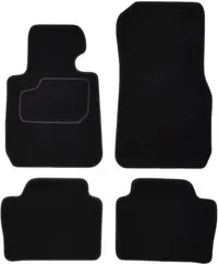Covorase auto (set, velur, 4 bucati, culoare negru) BMW Seria 3 (F30, F80) intre 2011-2018