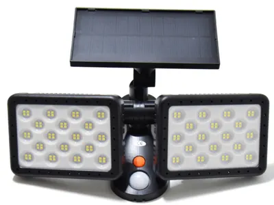 Lampa LED dubla W770A de perete cu panou solar 144 LED