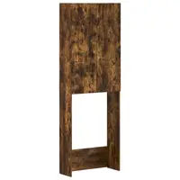 vidaXL Dulap pentru toaletă DELFT Stejar fumuriu 66 x 25,5 x 190 cm