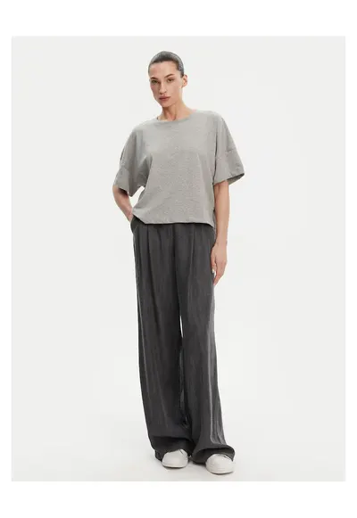 Tricou dama gri - bumbac