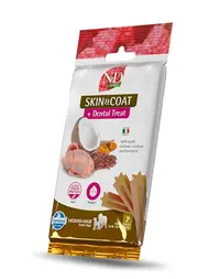 FARMINA N&D Quinoa Dental Treat Skin Coat Quail Medium/Maxi 100 g gustare dentara pentru caini de talie medie si mare, prepelita