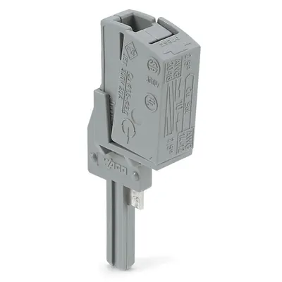 Test plug adapter N; for 2003-6641 and 2003-6640 Multilevel Installation Terminal Blocks; for vertical test slot; 1-pole; gray