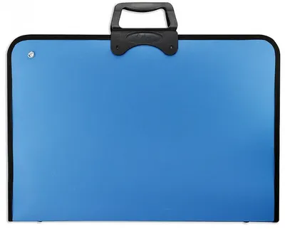 Geantă de desen Spree Art - Cu fermoar , 37 x 54 cm, albastru
