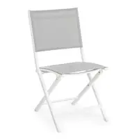 Scaun de grădină alb din metal Elin – Bizzotto