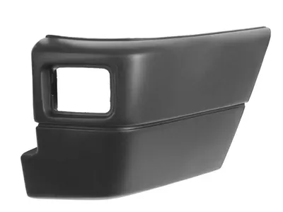 Colt bara protectie Spate Dreapta potrivit VW TRANSPORTER T4 pana in 1996 - (cu gaura pentru lampa de ceata, negru)