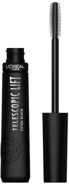L'Oréal Rimel pentru gene lungi și ondulate Telescopic Lift, Extra Black, 9.9 ml
