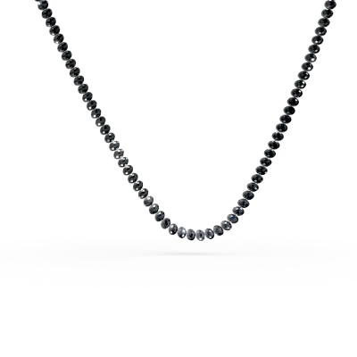Colier din platina si titan cu diamante negre de 30ct