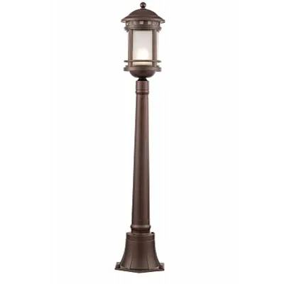 Spot de iluminat granida, plante Salamanca - H(min) 1050mm, H(max) 1050mm, ⌀ 225mm , Brown, 1 X E27 (60W), Aluminum, Glass and Metal, IP44, 2.4kg