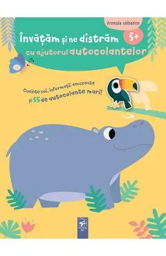 Animale salbatice. Invatam si ne distram cu ajutorul autocolantelor