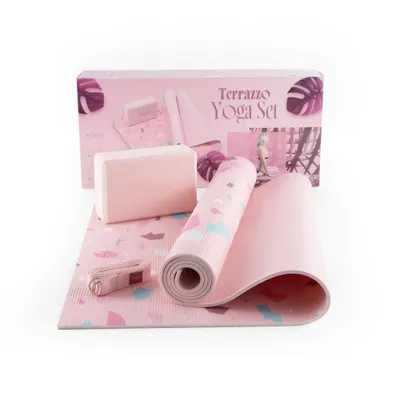 Set Yoga Myga Terrazzo: covora?, bloc, curea