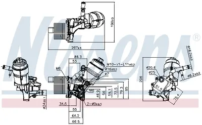 Radiator ulei termoflot cu carcasa filtru potrivit CHEVROLET AVEO, CRUZE, ORLANDO, TRAX; OPEL ADAM, ASTRA J, ASTRA J GTC, CASCADA, CORSA D, CORSA E, INSIGNIA A, MERIVA B 1.4 1.4LPG 12.09