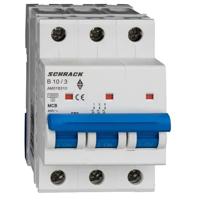 Intreruptor automat AMPARO 10kA, B 10A, 3 poli