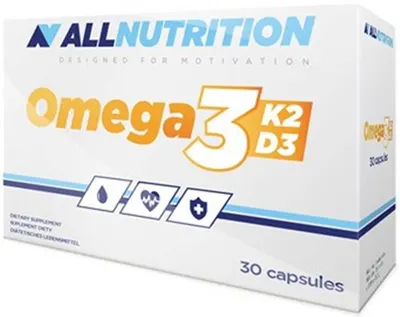 Omega 3 K2 D3, 30 capsule, AllNutrition