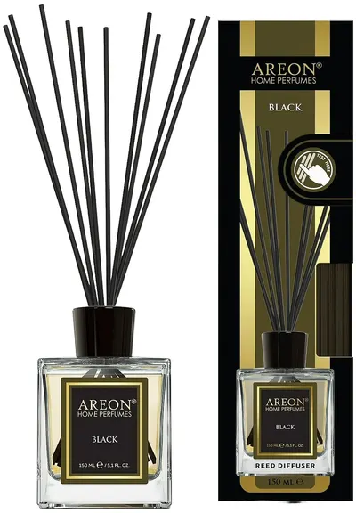 Odorizant cu bețișoare Areon Lux - Black, 150 ml