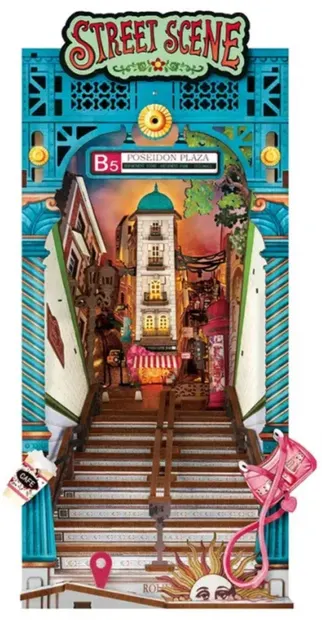 Book Nook. Puzzle 3D 196 piese - Wonderland Street Scene