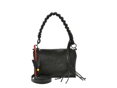 Geanta DESIGUAL neagra, SAXPAM, din piele ecologica
