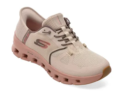 Pantofi sport SKECHERS gri, GLIDE-STEP PRO, din material textil