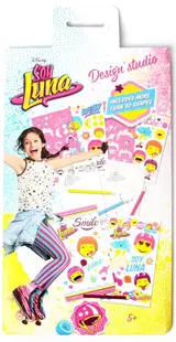 Design Studio - Set de pictura Soy Luna, cu sabloane si autocolante