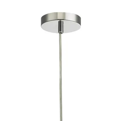 Lampa suspendata Apulia Pendant Polished Chrome Smoked Glass