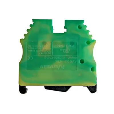 Clemă de împământare tip AVK 2,5/4 T, galb/verde, 2,5-4 mmp