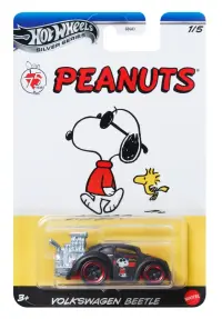 Masina metalica, Hot Wheels, Peanut, Volkswagen Beetle Snoopy, 1:64, JCB81