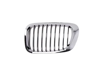 Grila radiator Stanga potrivit BMW 3 (E46) 1.6-3.2 1997-2007 pana in 2003 - (convertibil; versiune coupe, crom/negru)