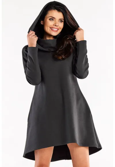 Rochie dama Bumbac - M328 - Grafit