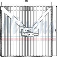 Evaporizator aer conditionat OPEL MERIVA A 1.3D-1.8 intre 2003-2010