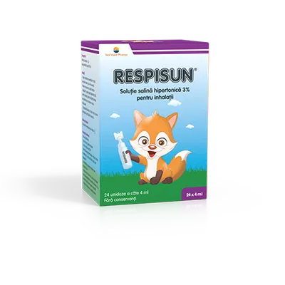 Respisun solutie salina hipertonica 3%, 24 unidoze, Sun Wave Pharma