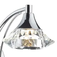 Aplica Luther Wall Light Polished Chrome Crystal