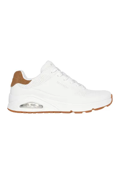 Pantofi sport cu insertii de piele intoarsa Uno-Suited On Air - Alb