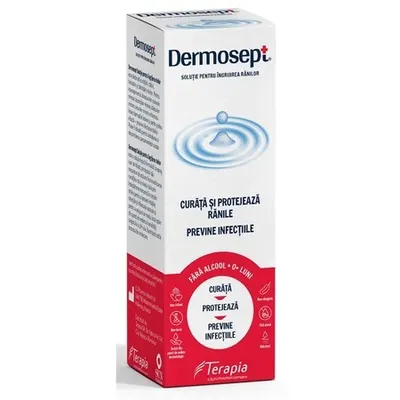 Dermosept Soluție pentru Îngrijirea Rănilor Spray, 60 ml