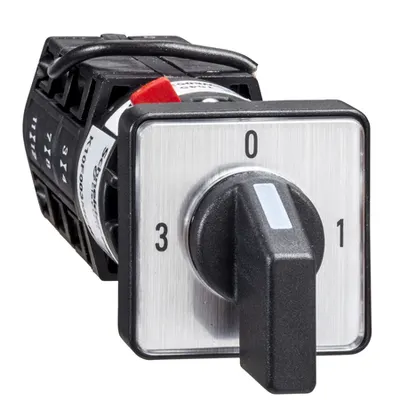 Comutator Ampermetric Cu Came - 3L-N - 90° - 10 A - Pentru Ø 16 Sau 22 Mm
