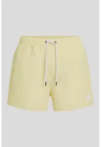 Pantaloni scurti de baie cu imprimeu logo - Galben pai